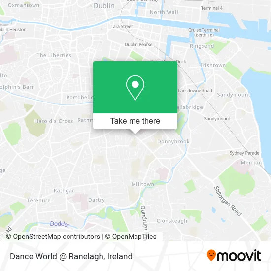 Dance World @ Ranelagh map