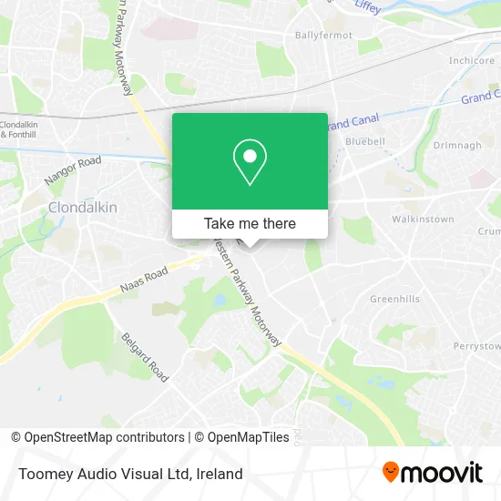 Toomey Audio Visual Ltd map