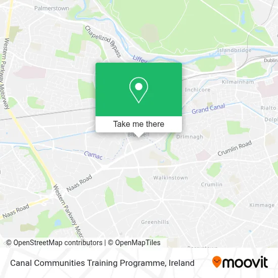 Canal Communities Training Programme map