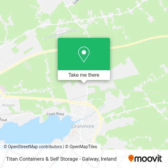Titan Containers & Self Storage - Galway map