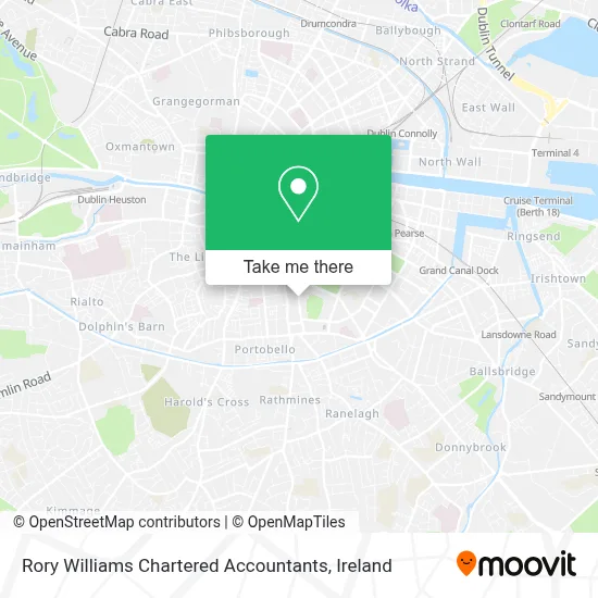 Rory Williams Chartered Accountants map