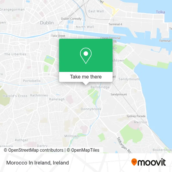 Morocco In Ireland map