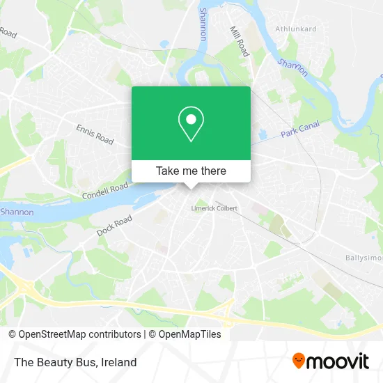 The Beauty Bus map