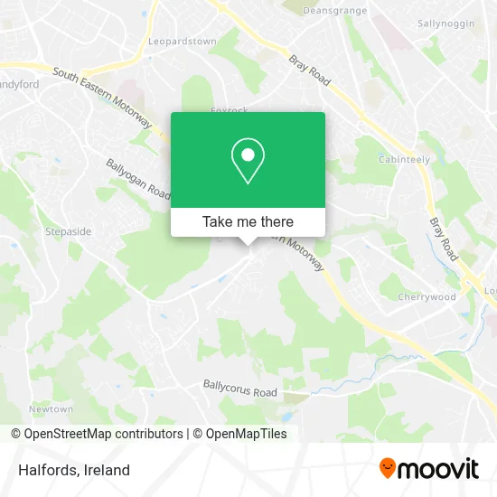 Halfords map