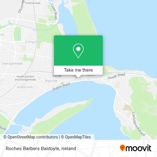 Roches Barbers Baldoyle map