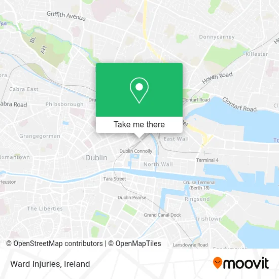Ward Injuries map