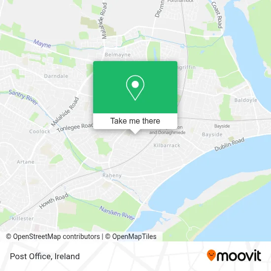 Post Office map