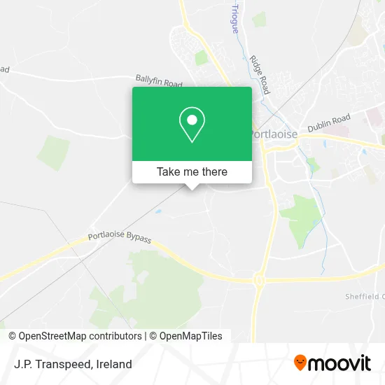 J.P. Transpeed map