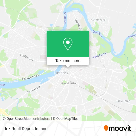 Ink Refill Depot map