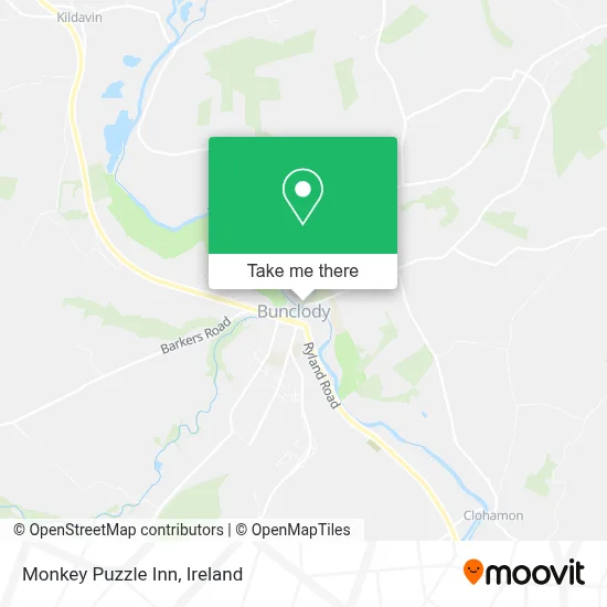 Monkey Puzzle Inn map