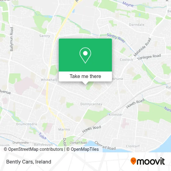 Bently Cars map