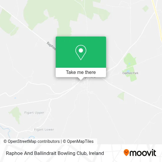 Raphoe And Ballindrait Bowling Club map