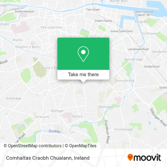 Comhaltas Craobh Chualann map