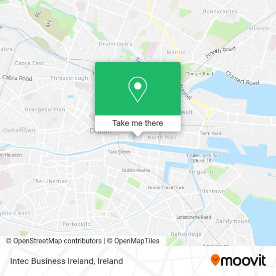 Intec Business Ireland map