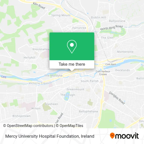 Mercy University Hospital Foundation map