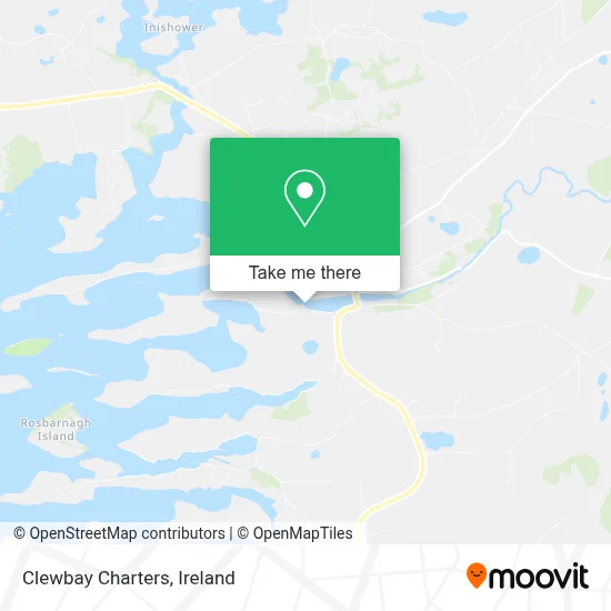 Clewbay Charters map