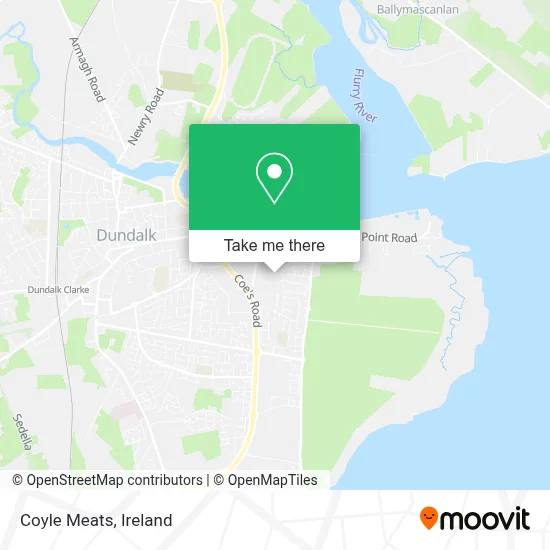 Coyle Meats map