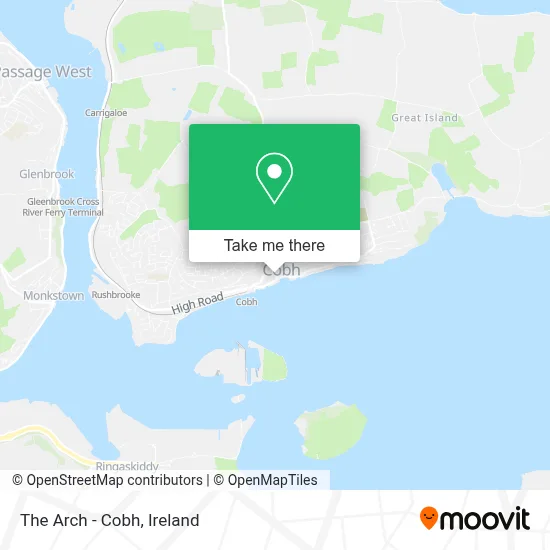 The Arch - Cobh map