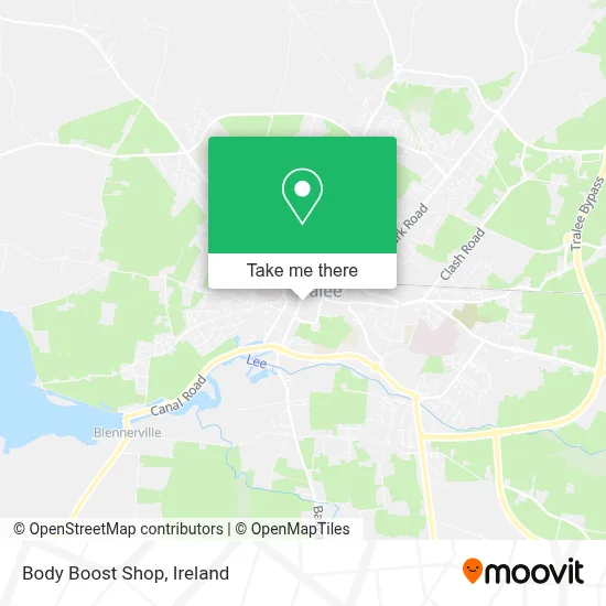 Body Boost Shop map