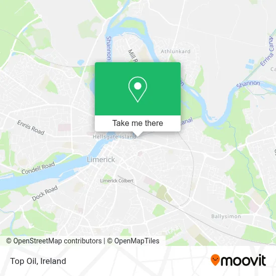 Top Oil map