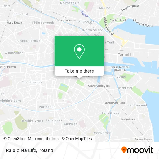 Raidio Na Life map