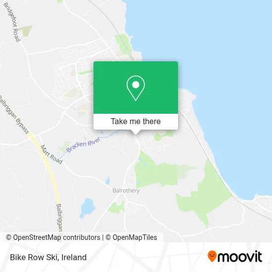 Bike Row Ski map