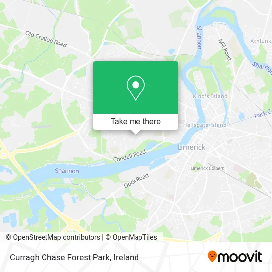 Curragh Chase Forest Park map