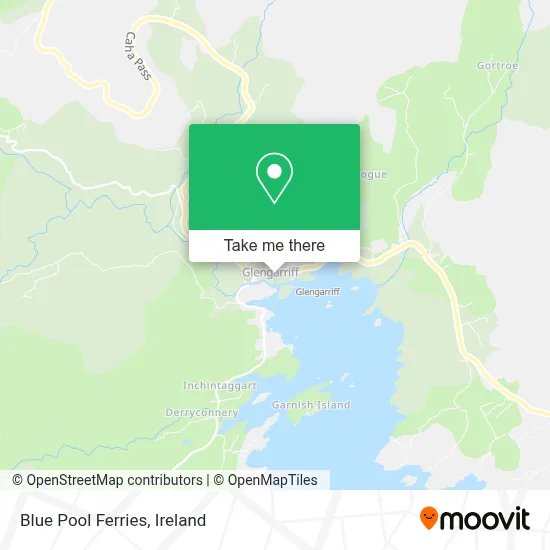 Blue Pool Ferries map