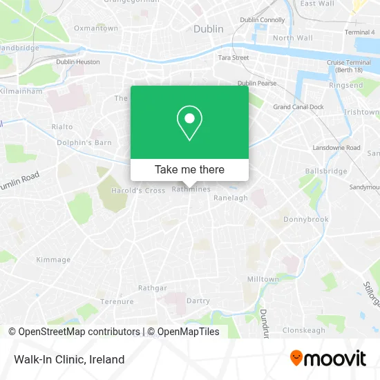 Walk-In Clinic map