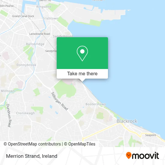 Merrion Strand map