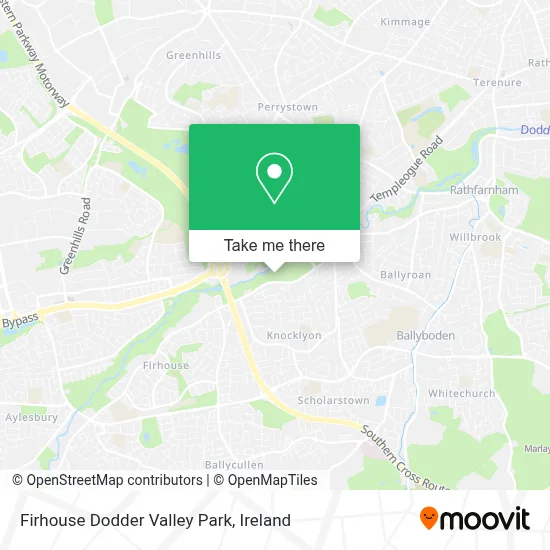 Firhouse Dodder Valley Park map