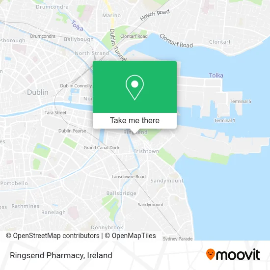 Ringsend Pharmacy map