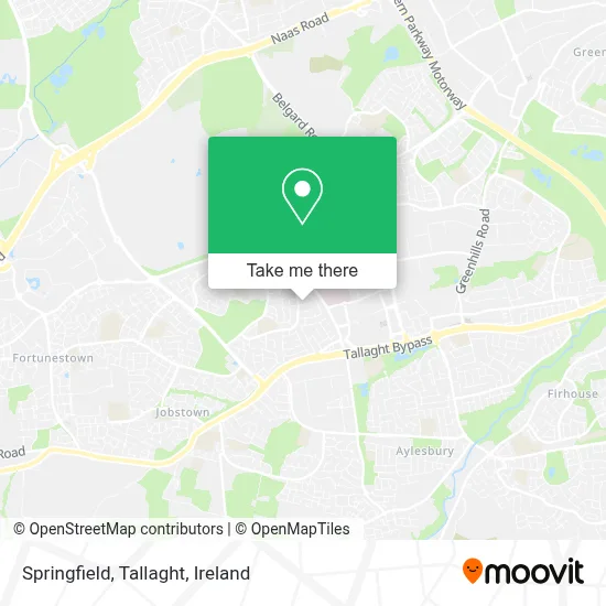 Springfield, Tallaght map
