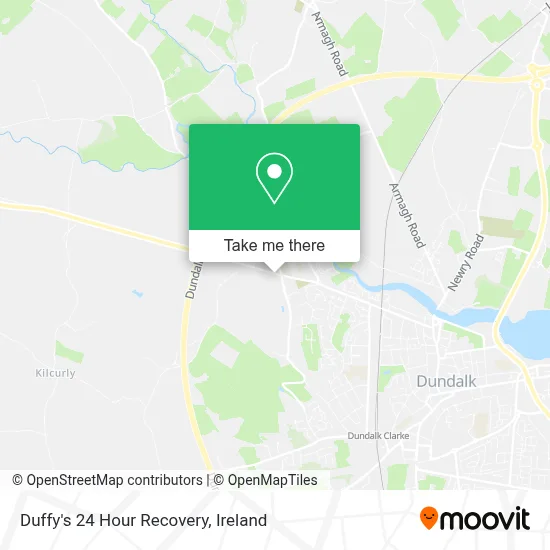 Duffy's 24 Hour Recovery map