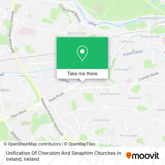 Unification Of Cherubim And Seraphim Churches In Ireland map