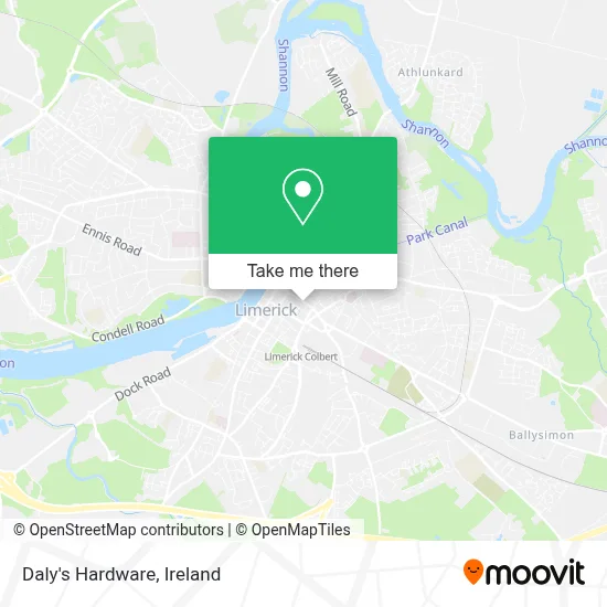 Daly's Hardware map