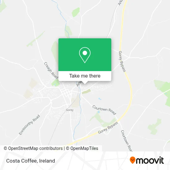 Costa Coffee map