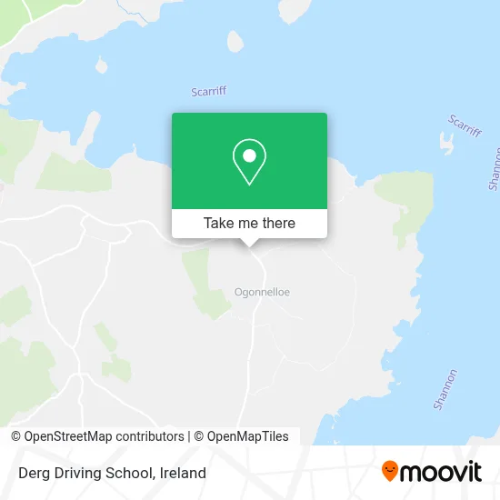 Derg Driving School map