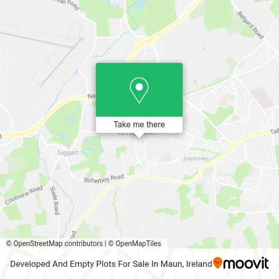 Developed And Empty Plots For Sale In Maun map