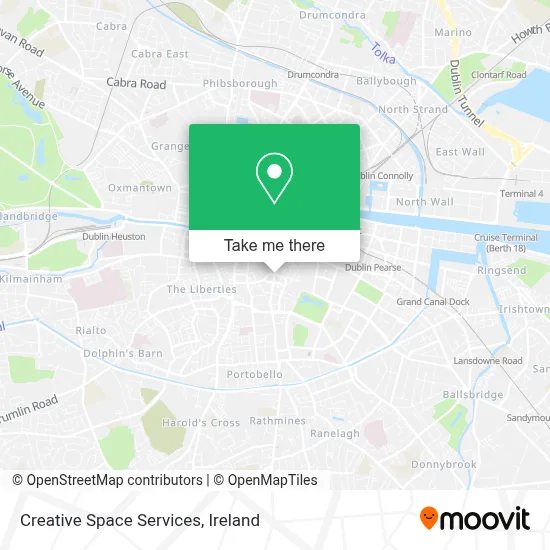 Creative Space Services map
