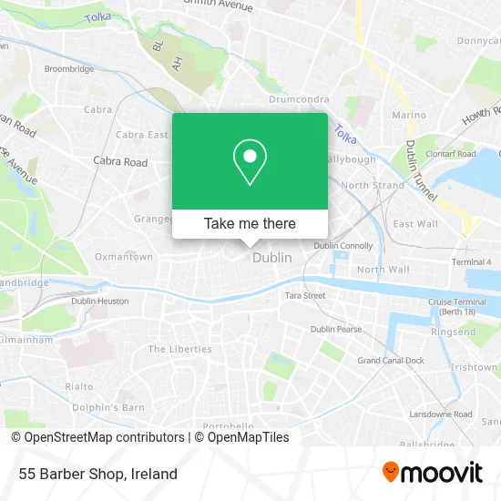55 Barber Shop map