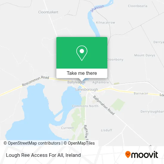 Lough Ree Access For All map