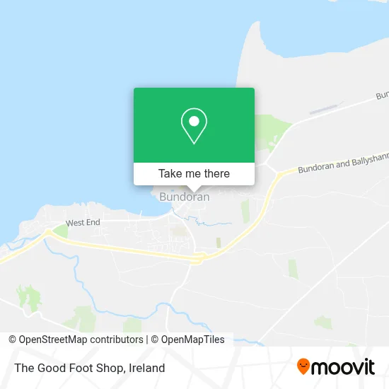 The Good Foot Shop map