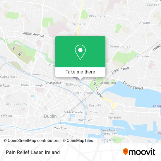 Pain Relief Laser map