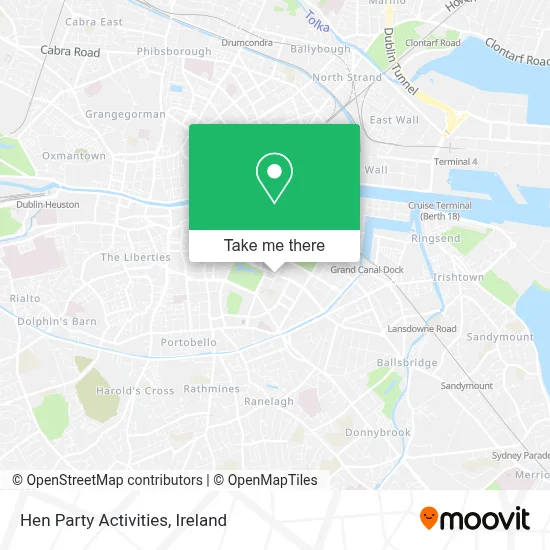 Hen Party Activities map