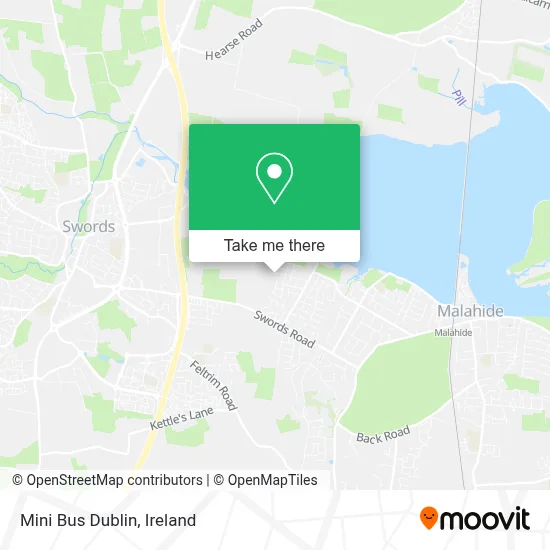 Mini Bus Dublin map