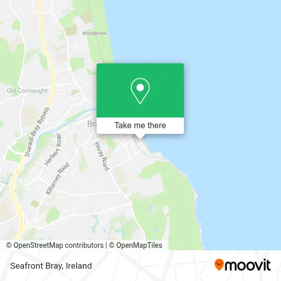 Seafront Bray map