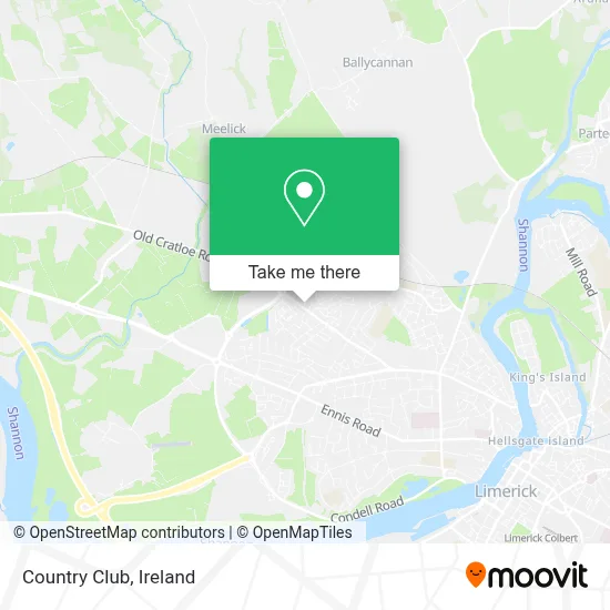 Country Club map