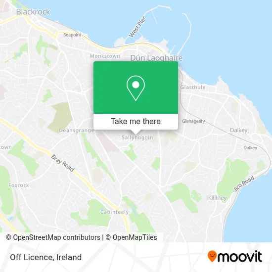 Off Licence map