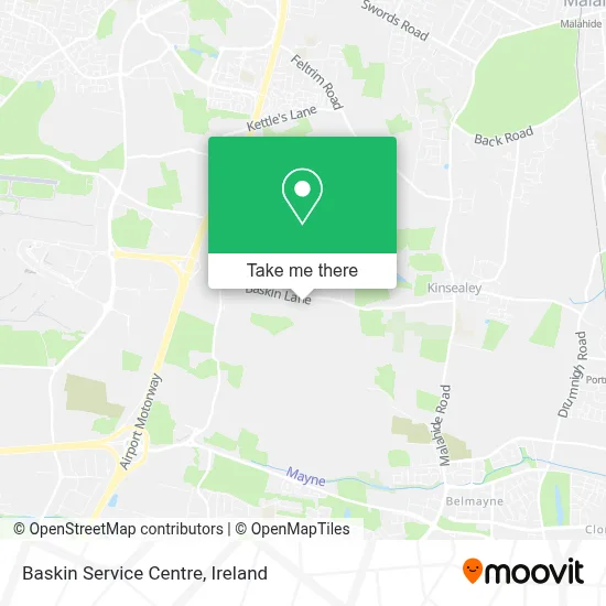 Baskin Service Centre map